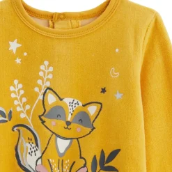 Pyjama bébé 2 pièces en velours Petit Loup