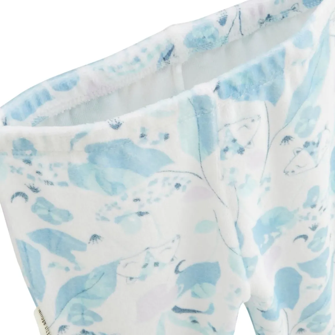 Pyjama bébé 2 pièces en velours avec pieds Polarmoon