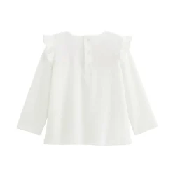 Pyjama bébé 2 pièces en velours écru Louisa