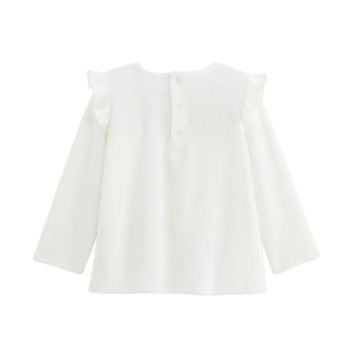 Pyjama bébé 2 pièces en velours écru Louisa