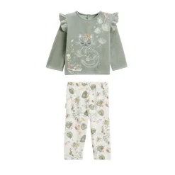 Pyjama bébé 2 pièces en velours Lily