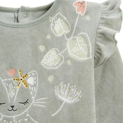 Pyjama bébé 2 pièces en velours Lily