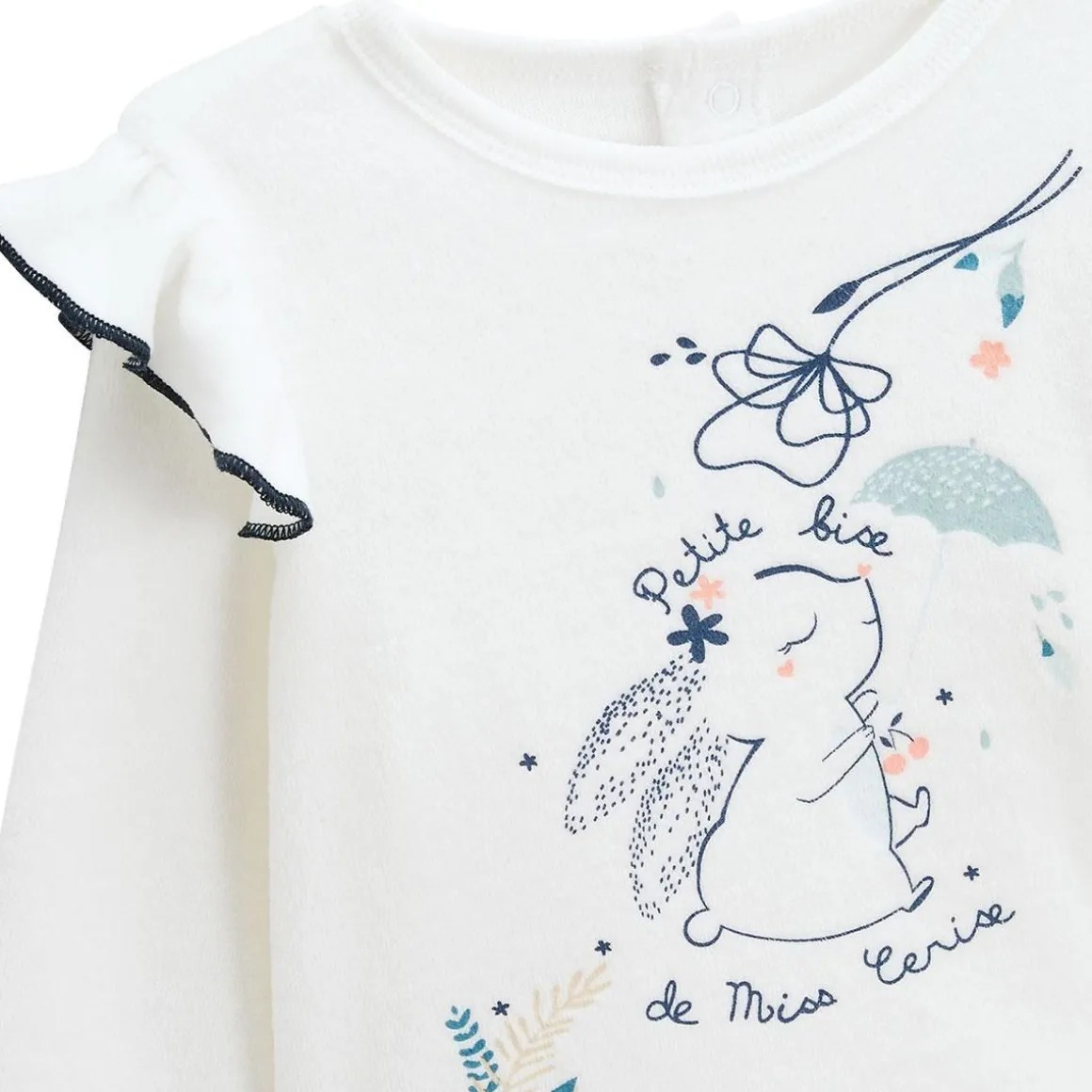 Pyjama bébé 2 pièces en velours Misscerise