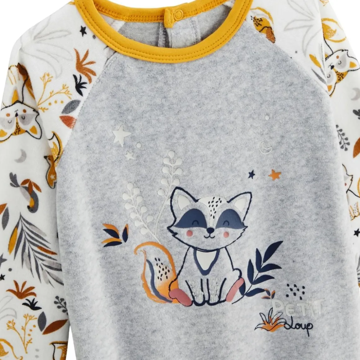 Pyjama bébé en velours Petit Loup