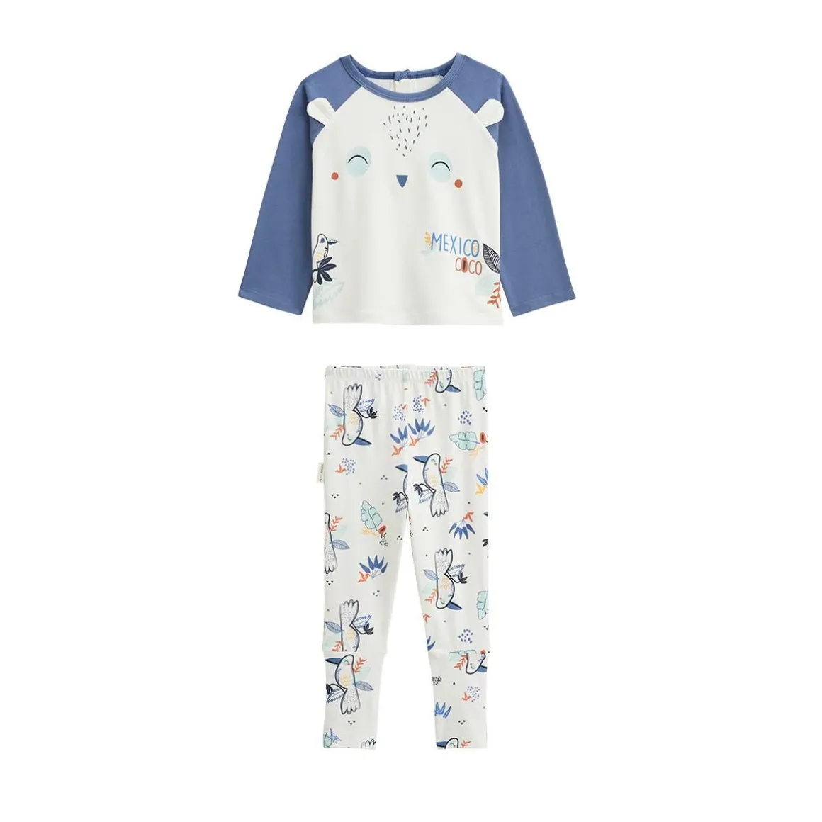 Pyjama enfant 2 pièces avec pieds retroussables Mexico