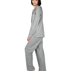 Pyjama uni chambray femme MILA
