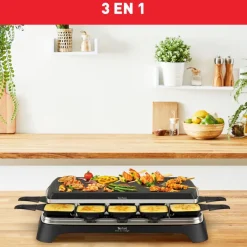 Raclette RE45A812 Pierrade 3 en 1