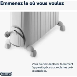 Radiateur à bain d'huile 2500w blanc - trd41025
