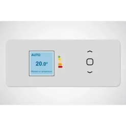 Radiateur chaleur 2000W AGILIA horizontal pilotage intelligent connecté blanc carat ATLANTIC 503125