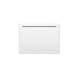 Radiateur électrique fixe a inertie seche céramique 1000W OCEANIC Rubis - Design galbé - Blanc - NF