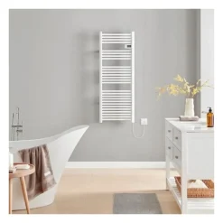 Radiateur seche-serviettes OCEANIC sans soufflerie - 700W - Blanc mat - NF