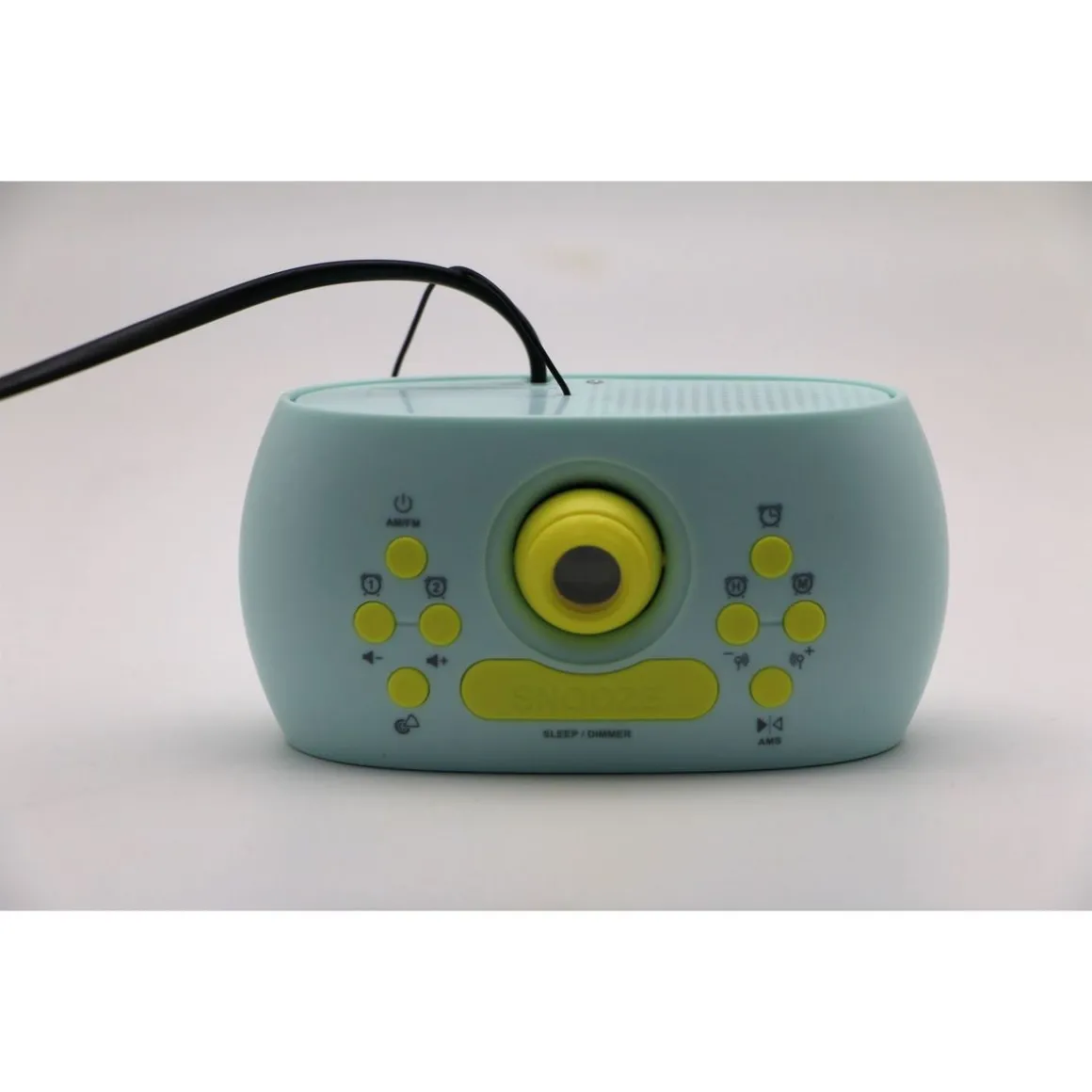 Radio réveil avec projecteur Q1843 - Bleu et vert