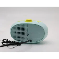 Radio réveil avec projecteur Q1843 - Bleu et vert