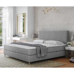 Rafaela - lit boxspring - 160x200 - coffres et surmatelas inclus - en velours