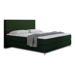 Rafaela - lit boxspring - 160x200 - coffres et surmatelas inclus - en velours