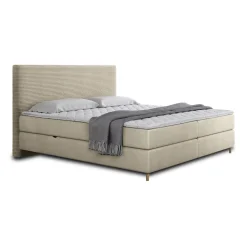 Rafaela - lit boxspring - 160x200 - coffres et surmatelas inclus - en velours