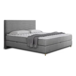 Rafaela - lit boxspring - 160x200 - coffres et surmatelas inclus - en velours