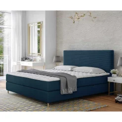 Rafaela - lit boxspring - 160x200 - coffres et surmatelas inclus - en velours