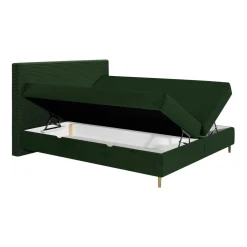 Rafaela - lit boxspring - 160x200 - coffres et surmatelas inclus - en velours