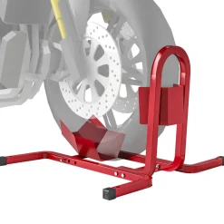 Rail de support universel pour moto - support béquille moto - bloque roue 17 à 21 pouces métal époxy