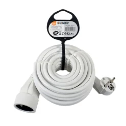 Rallonge 16A avec Terre L.10 mètres - Blanc
