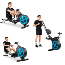 Rameur d'appartement pliable ROWER ULTRA Résistance magnétique réglable 8 niveaux, Roue d'inertie 2 kg
