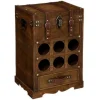 Range-Bouteilles en Bois Bar 58cm Marron
