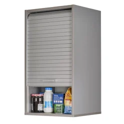 Rangement de cuisine à rideau coloris aluminium L40 cm - COOKING