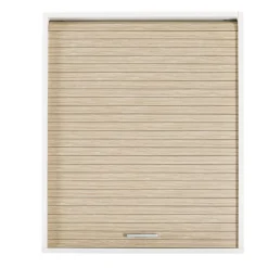 Rangement de cuisine à rideau coloris blanc L60 cm - COOKING