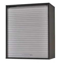 Rangement de cuisine à rideau coloris aluminium L60 cm - COOKING