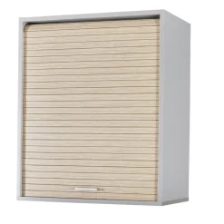 Rangement de cuisine à rideau coloris aluminium L60 cm - COOKING