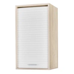 Rangement de cuisine à rideau coloris chêne L40 cm - COOKING