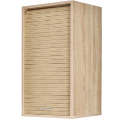 Rangement de cuisine à rideau coloris chêne L40 cm - COOKING
