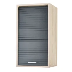 Rangement de cuisine à rideau coloris chêne L40 cm - COOKING