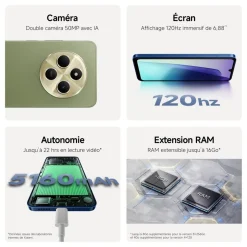 Redmi 14C 4G 128 Go - Vert