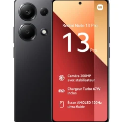 Redmi Note 13 Pro 256Go 5G - Noir