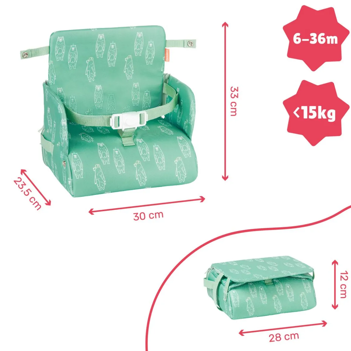 REHAUSSEUR DE CHAISE NOMADE 2 EN 1