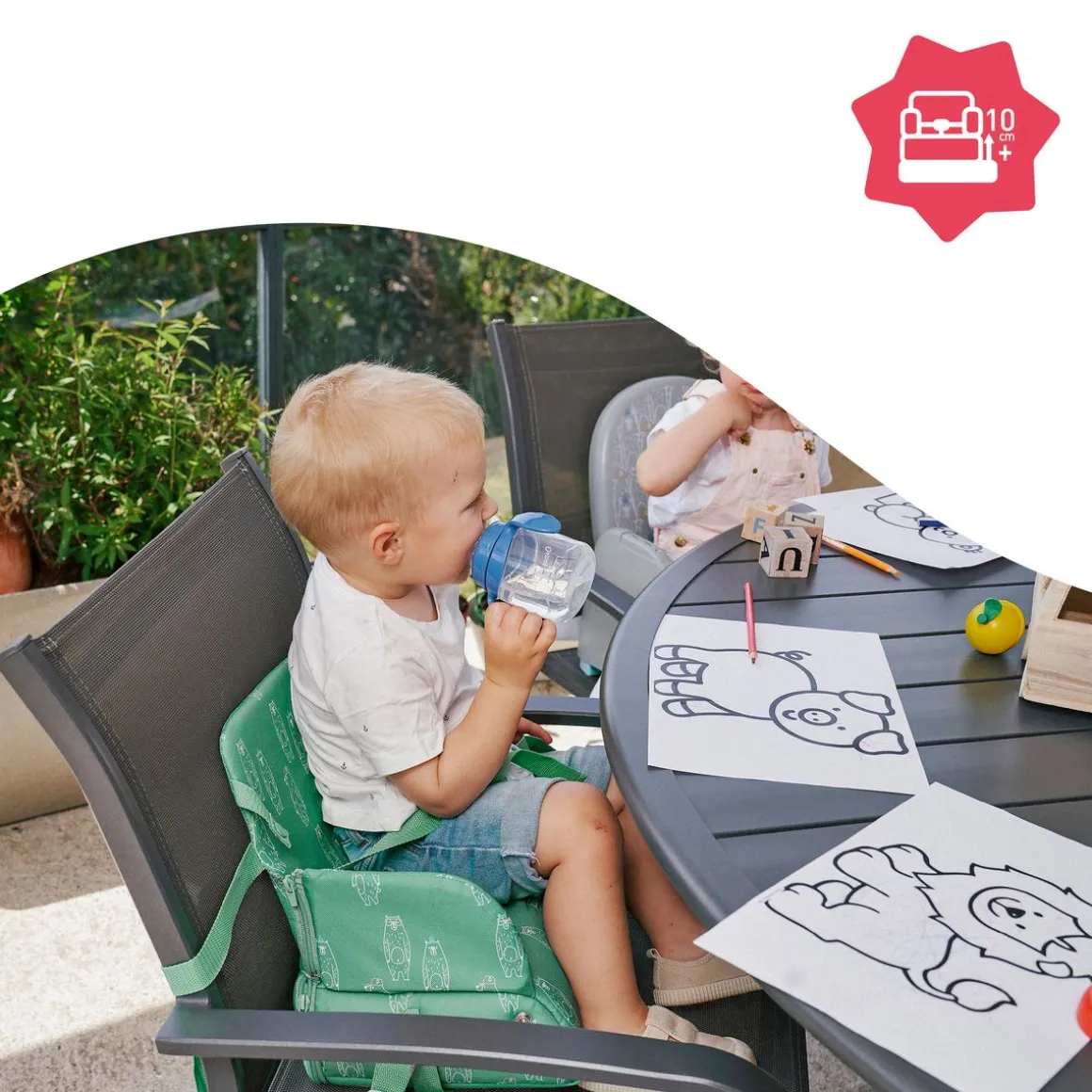 REHAUSSEUR DE CHAISE NOMADE 2 EN 1