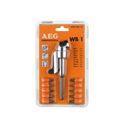 Renvoi d'angle WB1 et 10 embouts de vissage AEG 4932430173