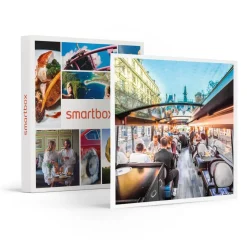 Repas insolite 4 plats et visite de Paris dans le bus à impériale Champs-Élysées - Coffret Cadeau Gastronomie