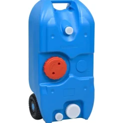 Reservoir d'eau sur roues pour camping 40 L Bleu
