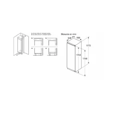 Réfrigérateur 1 porte intégrable à pantographe 310l blanc - KIR81VFE0
