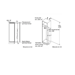 Réfrigérateur 1 porte intégrable à pantographe 310l blanc - KIR81VFE0