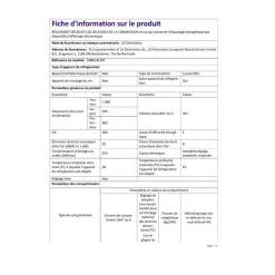 Réfrigérateur combiné 60cm 341l ventilé noir - GBB61BLJEN