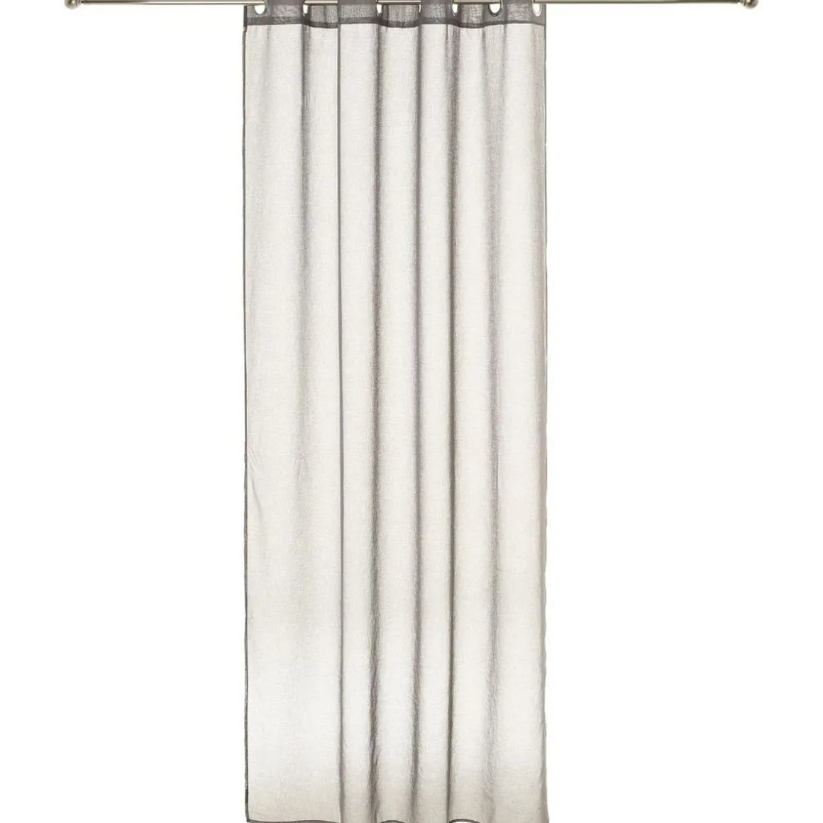 Rideau voilage uni à oeillets métal en polyester 140x240cm ETAMINE