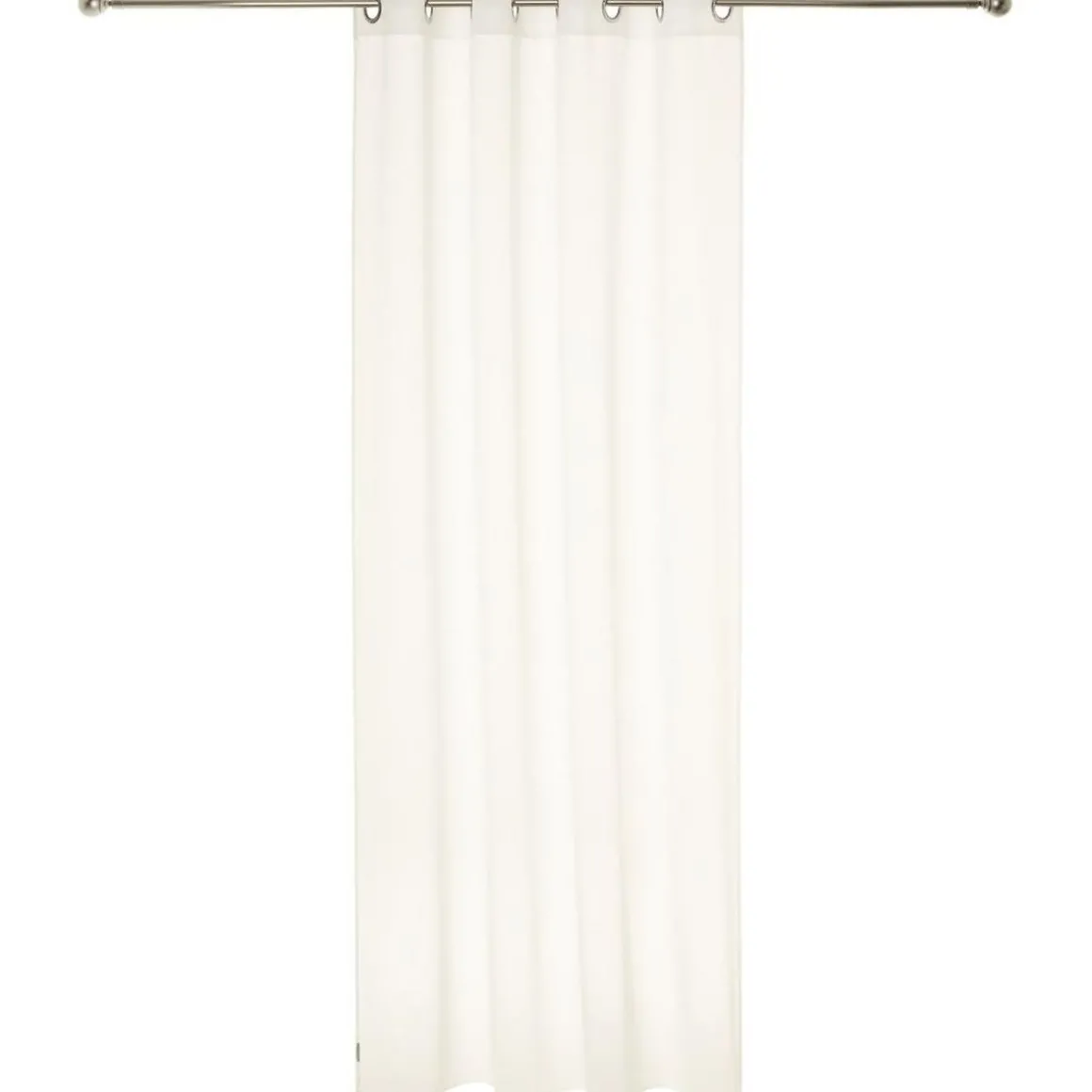 Rideau voilage uni à oeillets métal en polyester 140x240cm ETAMINE