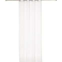 Rideau voilage uni à oeillets métal en polyester 140x240cm ETAMINE