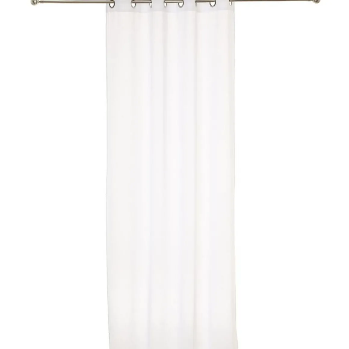 Rideau voilage uni à oeillets métal en polyester 140x240cm ETAMINE