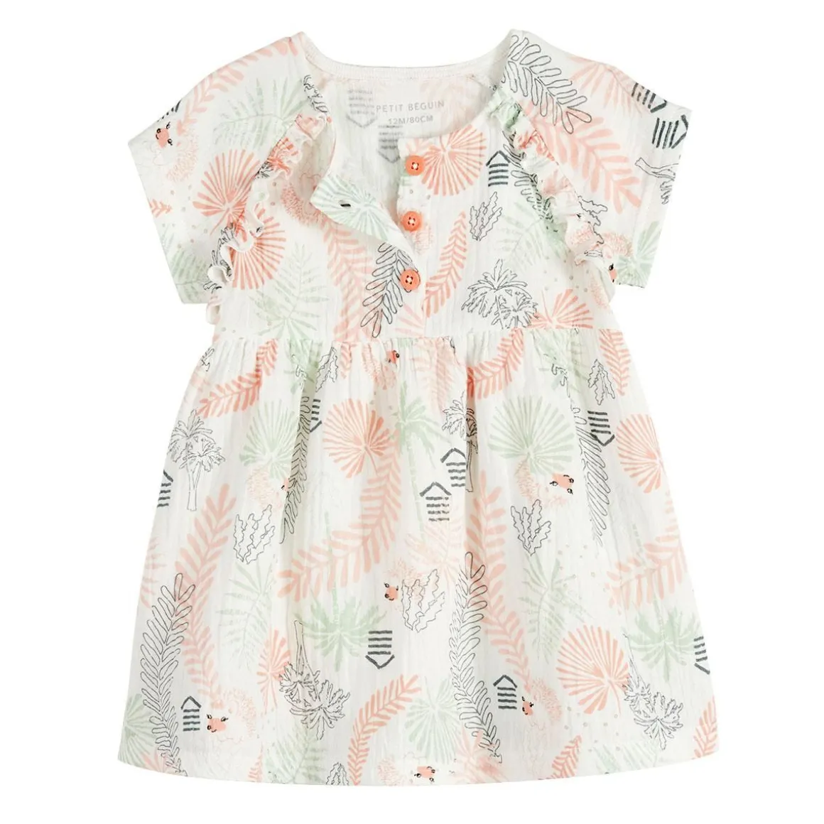 Robe bébé en gaze de coton Cilaos