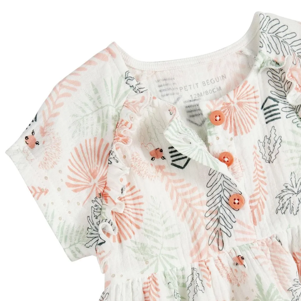 Robe bébé en gaze de coton Cilaos